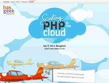 Tablet Screenshot of phpcloud.hasgeek.com